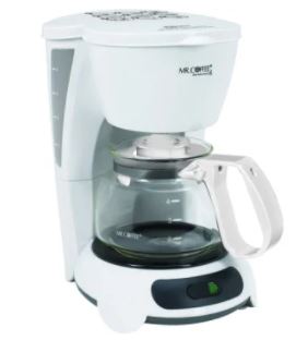 Sunbeam TF4-099 Mr. Coffee® 4-Cup Coffeemaker, White.