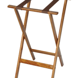 CSL 1170 Deluxe 30" Dark Walnut Wood Tray Stand