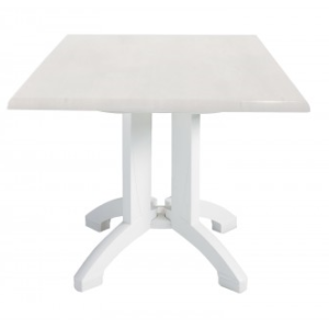 Grosfillex Atlanta 32" Square Table White UT370004