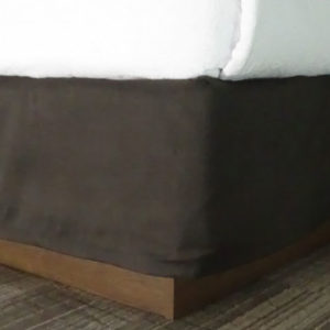 KTX Shantung Box Spring Cover Queen Cocoa BCCOCQN