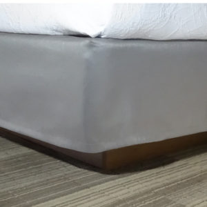 KTX Shantung Box Spring Cover Queen Slate Gray BCSLAQN