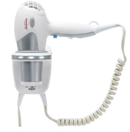 SUNBEAM® HD3001001000 GreenSense™ Full-Size Wall-Mount Hair Dryer with LED Nightlight, White