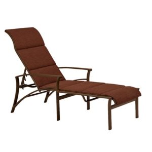 Tropitone Corsica Padded Sling Chaise Lounge with Arms 161132PS "Grade A Fabric"