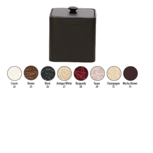 Wescon Glamour Square Ice Bucket w/Padded Lid (096980).