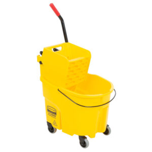 RUBBERMAID FG758088YEL Yellow Mop Bucket with Side Press Wringer