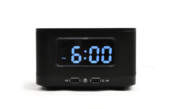 HomTime HS1-WC Bluetooth & Single-Day Alarm Clock with Wireless Charging & Radio - Image 2