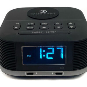 HomTime D8 Bluetooth Speaker & Single-Day Alarm Clock with Wireless Charging