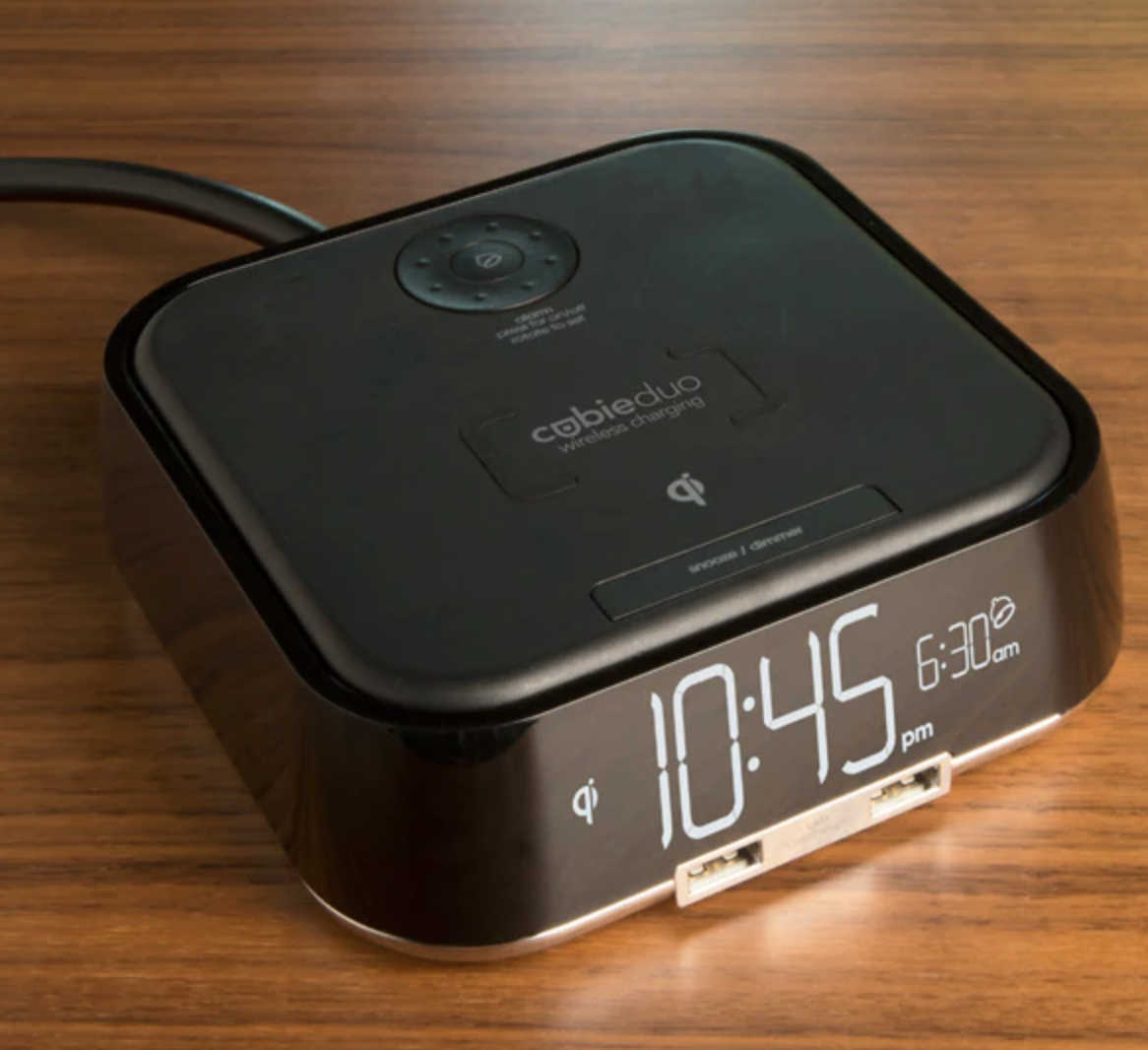 CubieDuo Alarm clock and wireless charging