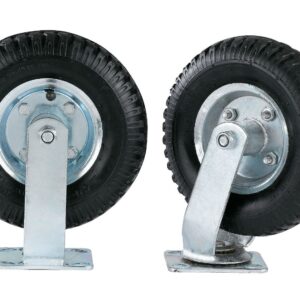 Pressto Valet, 8" Fully Pneumatic Wheels; Set of 4; 2 Rigid/2 Swivel