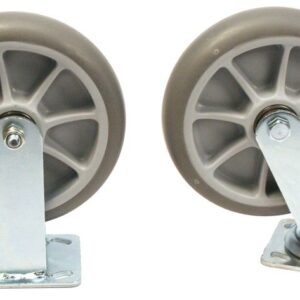 Pressto Valet, 8" Semi-pneumatic Wheels; Set of 4: 2 Rigid/2 Swivel