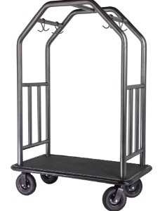 Pressto Valet, Coastal Series Diamond Cart; Rubber Mat Deck- 8" pneumatic wheels