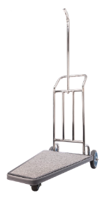 Pressto Valet , Compact Luggage Carrier; Stainless Steel; Grey/Grey Carpet - PVCLC