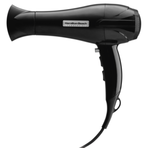 Hand Held Hair Dryer, 1875 Watts, Full-Size, Concentrator, Removable Lint Filter, Black - HHD620