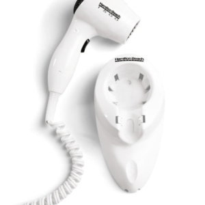 Wall Mount Hair Dryer, 1500 Watts, Auto Safety Shut Off, Toggle Switch, White - 8251