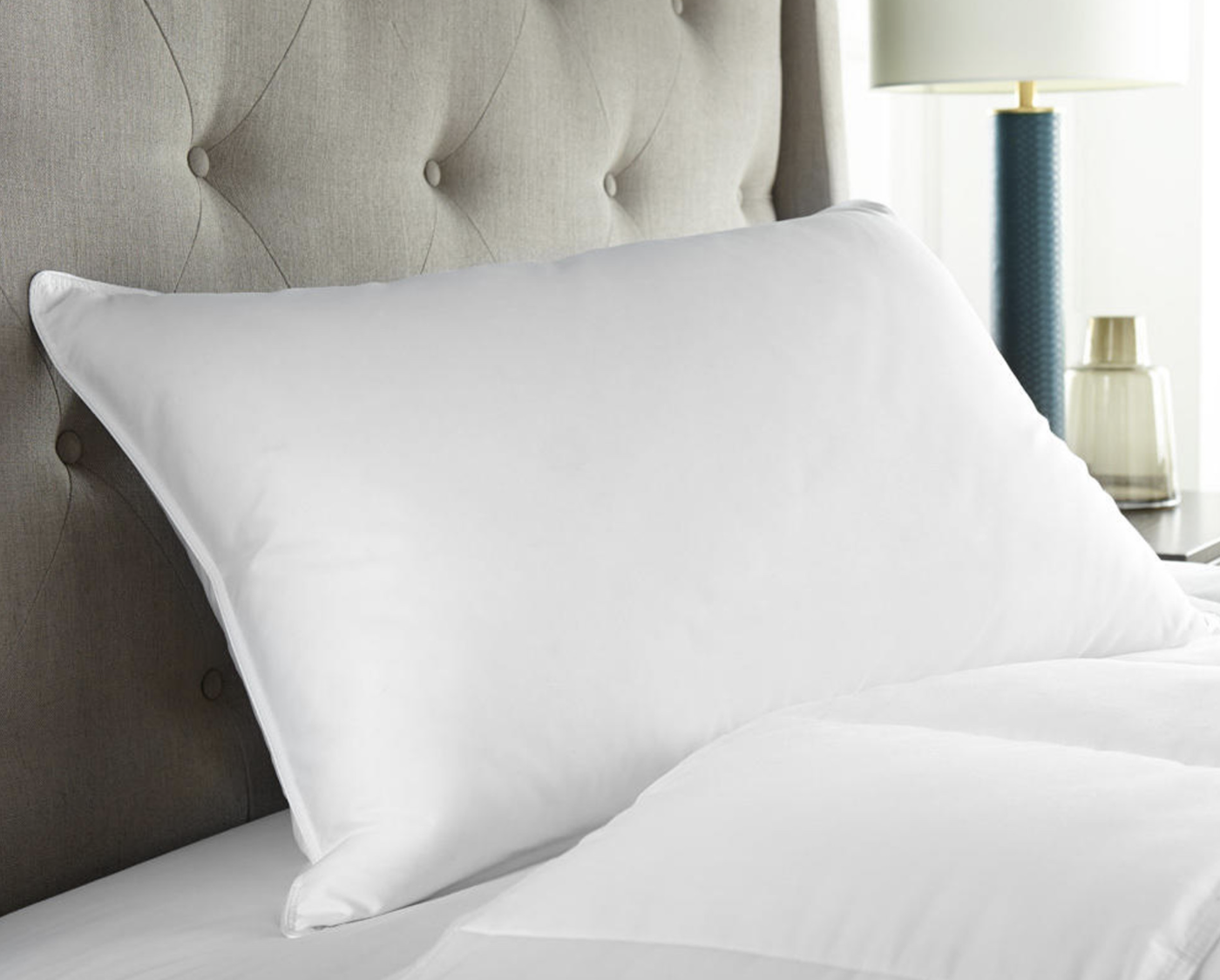 Downlite, Traditional 95/5 Goose Down & Feather Pillow, Medium Support